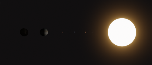 Setting of the solar/lunar eclipses in Blender